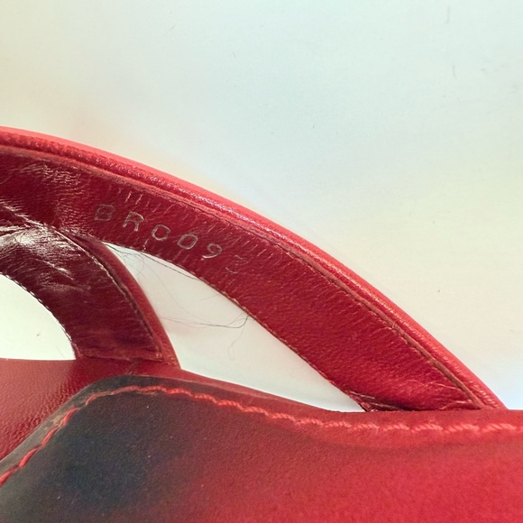 Louis Vuitton Vintage Red Pink Cherry blossom monogram Takashi Murukami mules 41 - Picture 8 of 11